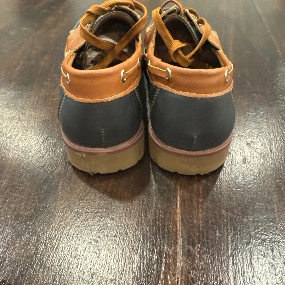 Aldo Rossini Boat Shoe‎ in Brown/navy [Size 11 or Euto 44]